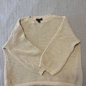 Ann Taylor Tan Knit Sweater
